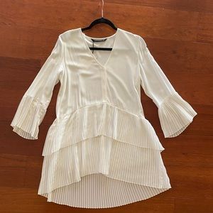 Zara ruffle dress tunic xs bnwt